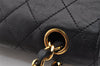 Authentic CHANEL Calf Skin Matelasse Chain Shoulder Bag Purse Black CC Box 3364I