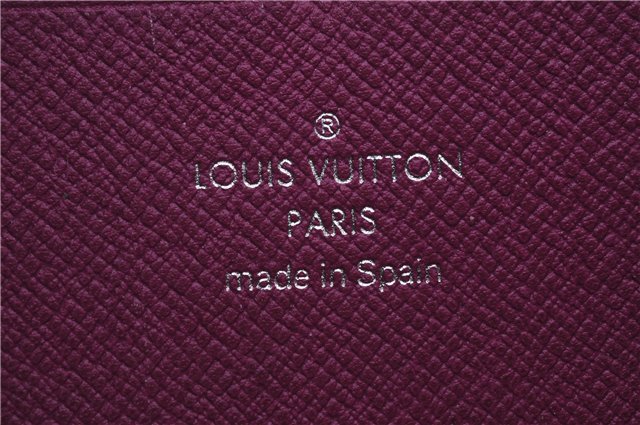 Authentic Louis Vuitton Epi Zippy Wallet Long Purple M6007K LV 3365D