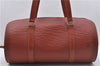 Authentic Louis Vuitton Epi Soufflot Hand Bag Brown M52223 LV 3367D