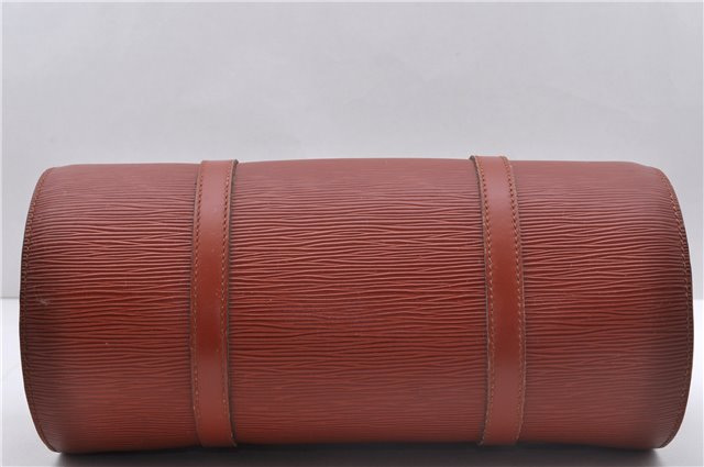 Authentic Louis Vuitton Epi Soufflot Hand Bag Brown M52223 LV 3367D