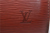 Authentic Louis Vuitton Epi Soufflot Hand Bag Brown M52223 LV 3367D