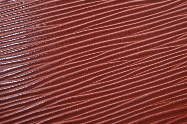 Authentic Louis Vuitton Epi Soufflot Hand Bag Brown M52223 LV 3367D