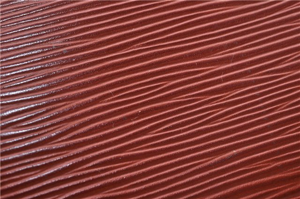 Authentic Louis Vuitton Epi Soufflot Hand Bag Brown M52223 LV 3367D