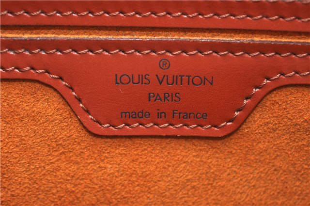 Authentic Louis Vuitton Epi Soufflot Hand Bag Brown M52223 LV 3367D