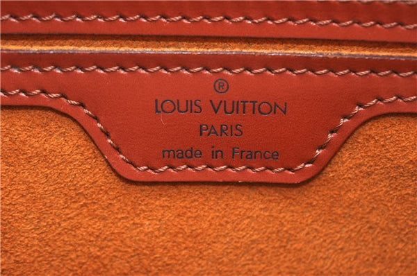 Authentic Louis Vuitton Epi Soufflot Hand Bag Brown M52223 LV 3367D