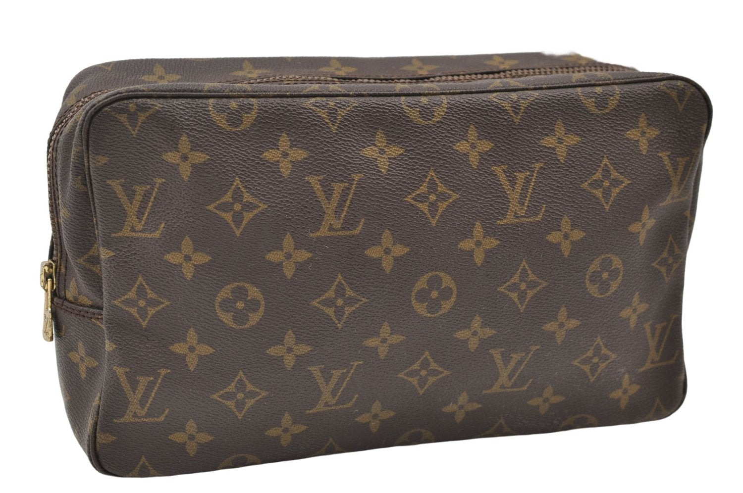 Authentic Louis Vuitton Monogram Trousse Toilette 28 Clutch Bag M47522 LV 3367E