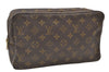 Authentic Louis Vuitton Monogram Trousse Toilette 28 Clutch Bag M47522 LV 3367E