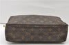 Authentic Louis Vuitton Monogram Trousse Toilette 28 Clutch Bag M47522 LV 3367E