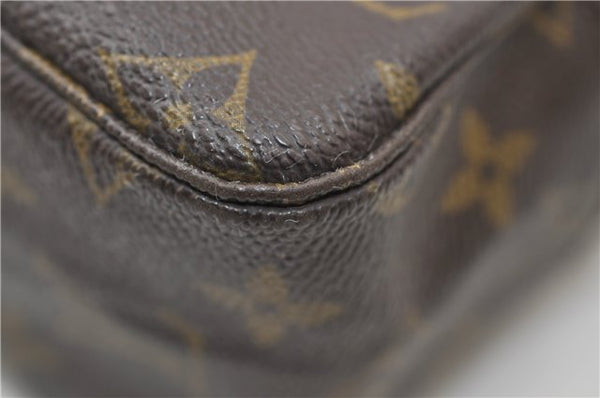 Authentic Louis Vuitton Monogram Trousse Toilette 28 Clutch Bag M47522 LV 3367E