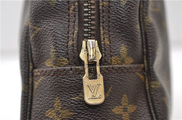 Authentic Louis Vuitton Monogram Trousse Toilette 28 Clutch Bag M47522 LV 3367E