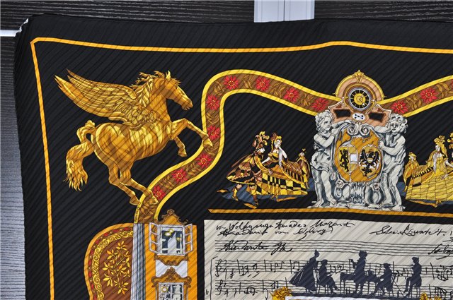 Authentic HERMES Pleats Scarf 