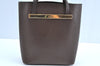 Authentic GUCCI Vintage Hand Tote Bag Purse Leather Brown 3367H