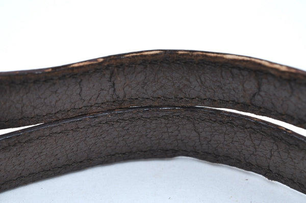 Authentic GUCCI Vintage Hand Tote Bag Purse Leather Brown 3367H