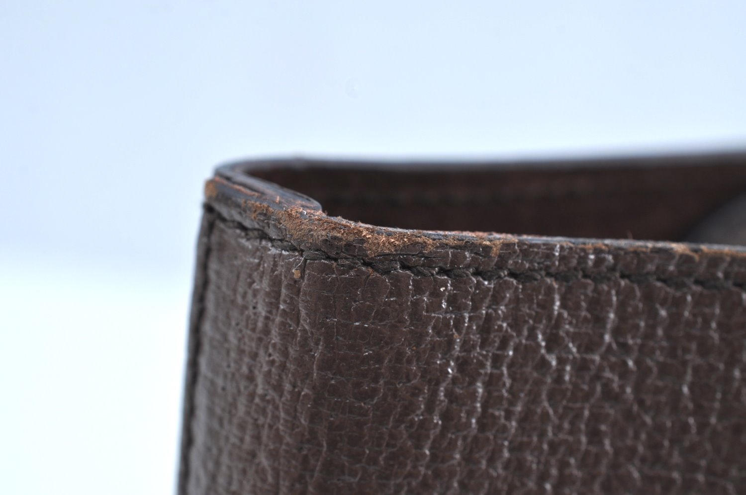 Authentic GUCCI Vintage Hand Tote Bag Purse Leather Brown 3367H