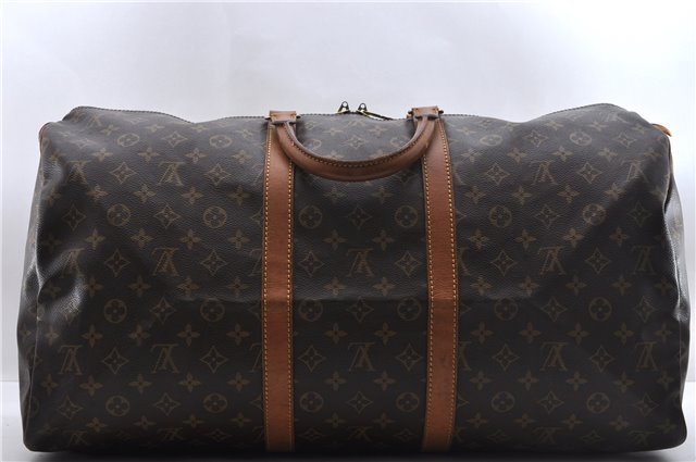 Authentic Louis Vuitton Monogram Keepall 55 Boston Bag M41424 LV 3369D