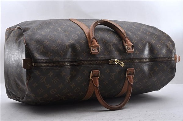 Authentic Louis Vuitton Monogram Keepall 55 Boston Bag M41424 LV 3369D