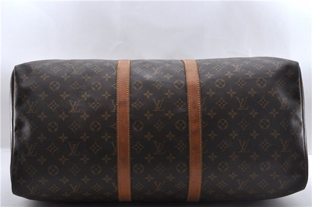 Authentic Louis Vuitton Monogram Keepall 55 Boston Bag M41424 LV 3369D