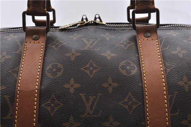 Authentic Louis Vuitton Monogram Keepall 55 Boston Bag M41424 LV 3369D