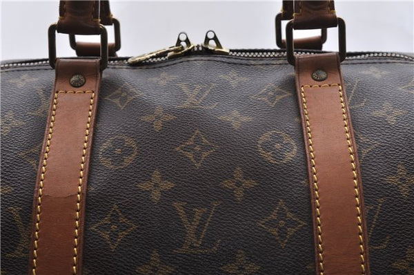 Authentic Louis Vuitton Monogram Keepall 55 Boston Bag M41424 LV 3369D