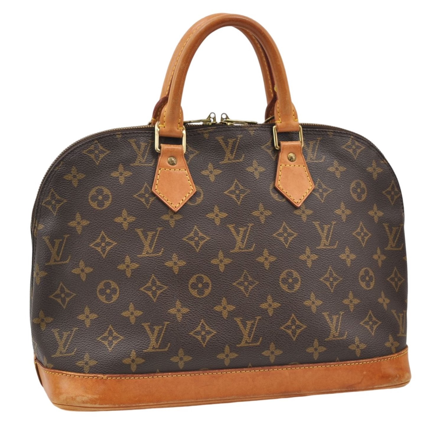 Authentic Louis Vuitton Monogram Alma Hand Bag Purse M51130 LV 3371E
