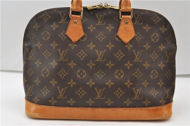 Authentic Louis Vuitton Monogram Alma Hand Bag Purse M51130 LV 3371E