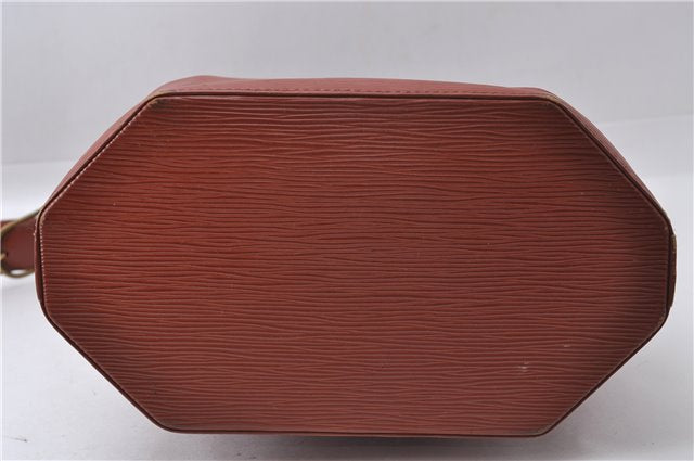 Authentic Louis Vuitton Epi Sac De Paule PM Shoulder Cross Bag Brown LV 3372D