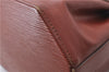 Authentic Louis Vuitton Epi Sac De Paule PM Shoulder Cross Bag Brown LV 3372D