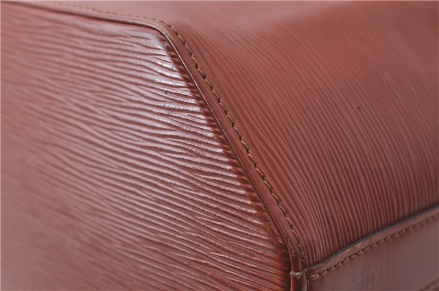 Authentic Louis Vuitton Epi Sac De Paule PM Shoulder Cross Bag Brown LV 3372D