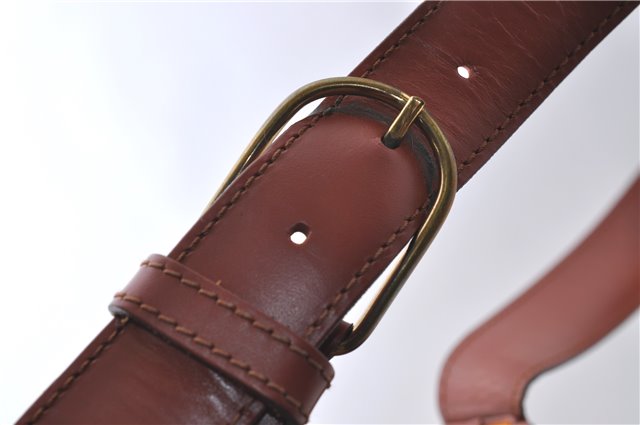 Authentic Louis Vuitton Epi Sac De Paule PM Shoulder Cross Bag Brown LV 3372D