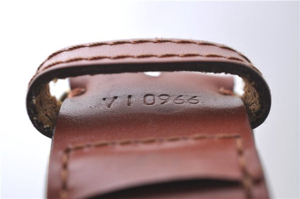 Authentic Louis Vuitton Epi Sac De Paule PM Shoulder Cross Bag Brown LV 3372D