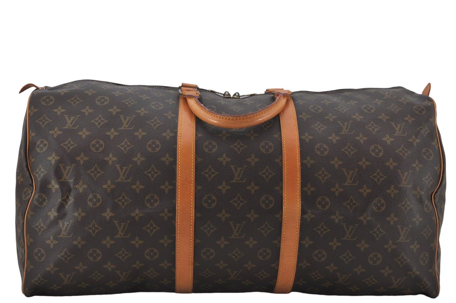 Authentic Louis Vuitton Monogram Keepall 60 Travel Boston Bag M41422 LV 3372E