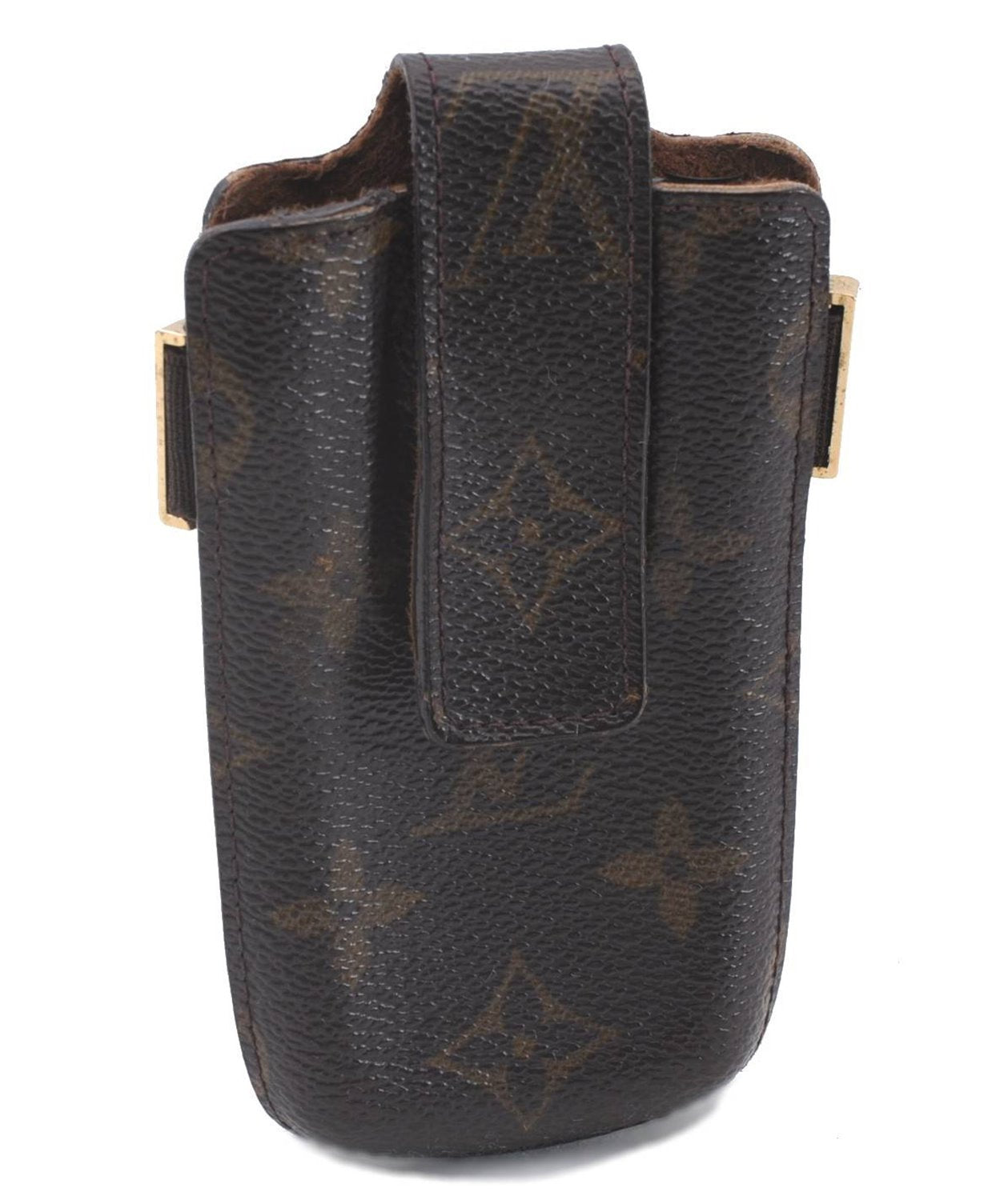 Authentic Louis Vuitton Monogram Etui TelePhone International PM M63064 LV 3373D