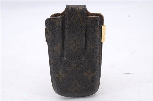 Authentic Louis Vuitton Monogram Etui TelePhone International PM M63064 LV 3373D