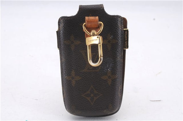 Authentic Louis Vuitton Monogram Etui TelePhone International PM M63064 LV 3373D