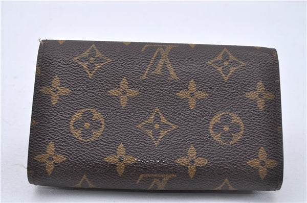 Auth Louis Vuitton Monogram Porte Monnaie Billets Tresor Wallet M61730 LV 3375F