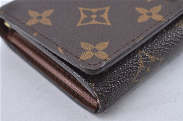 Auth Louis Vuitton Monogram Porte Monnaie Billets Tresor Wallet M61730 LV 3375F