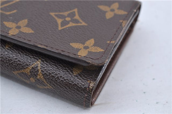 Auth Louis Vuitton Monogram Porte Monnaie Billets Tresor Wallet M61730 LV 3375F