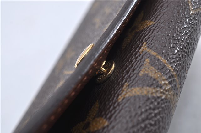 Auth Louis Vuitton Monogram Porte Monnaie Billets Tresor Wallet M61730 LV 3375F