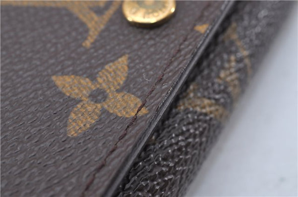 Auth Louis Vuitton Monogram Porte Monnaie Billets Tresor Wallet M61730 LV 3375F