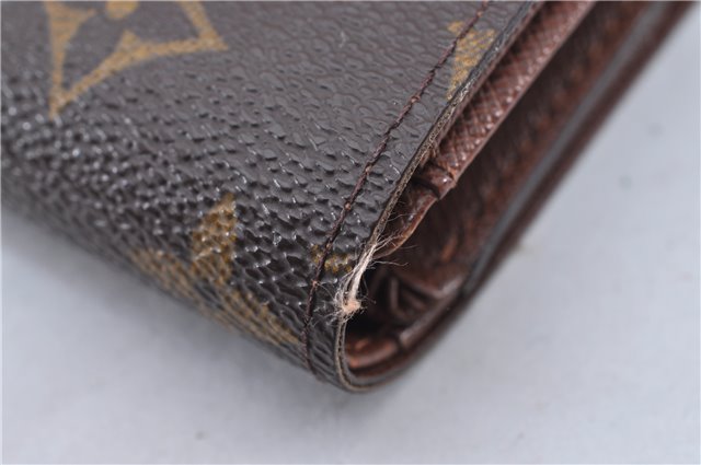 Auth Louis Vuitton Monogram Porte Monnaie Billets Tresor Wallet M61730 LV 3375F