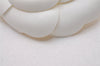 Authentic CHANEL Vintage Camellia Corsage Brooch Nylon White Box 3375I