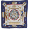 Authentic HERMES Carre 90 Scarf "LE GEOGRAPHE" Silk Blue 3377F