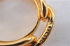 Authentic HERMES Scarf Ring Cheine D'ancre Design Gold Tone 3378F