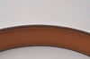 Authentic HERMES Vintage Leather Belt Size 70cm 27.6inches Brown 3378I