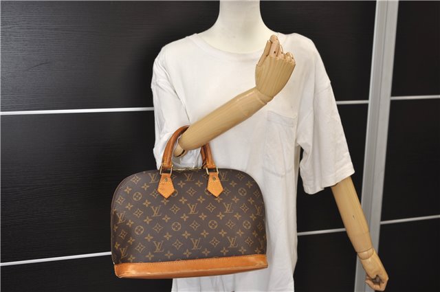 Authentic Louis Vuitton Monogram Alma Hand Bag M51130 LV 3379E