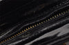 Authentic CHANEL Vintage Enamel CC Logo Chain Shoulder Tote Bag Black 3380I