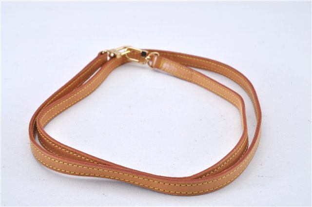 Authentic Louis Vuitton Leather Shoulder Strap Beige 46.5