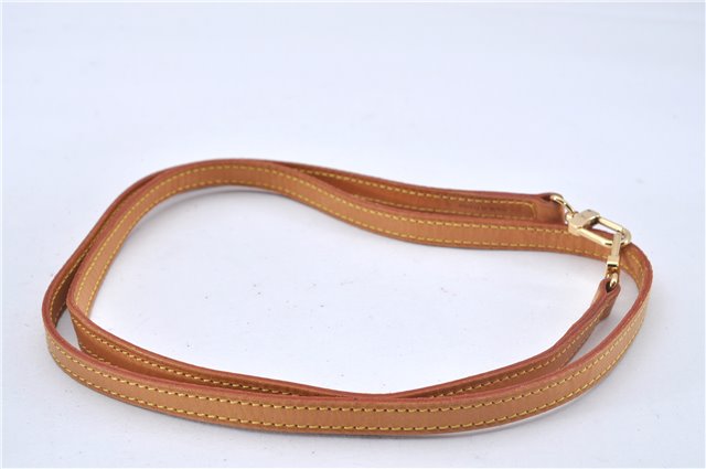 Authentic Louis Vuitton Leather Shoulder Strap Beige 46.5