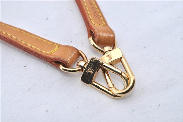 Authentic Louis Vuitton Leather Shoulder Strap Beige 46.5