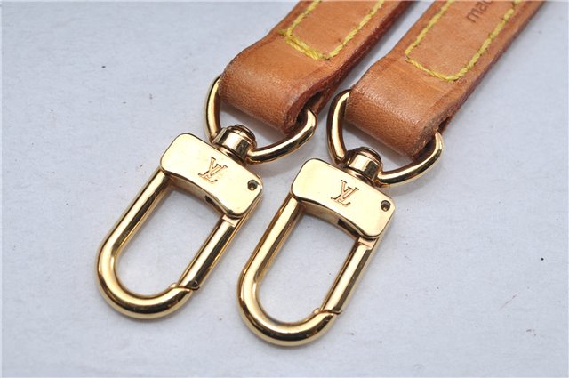 Authentic Louis Vuitton Leather Shoulder Strap Beige 46.5